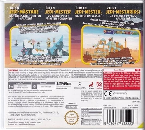 Angry Birds Star Wars - Nintendo 3DS Spil - (A Grade) (Genbrug)
